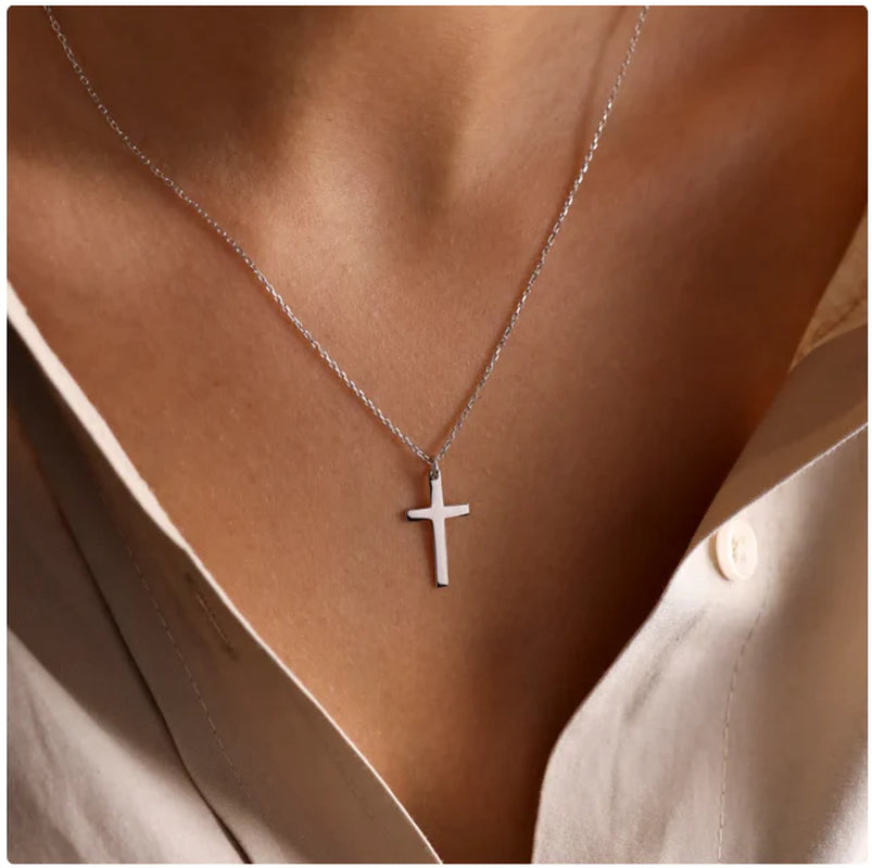"Divine Adornments: Elegant Christian Cross Necklace"