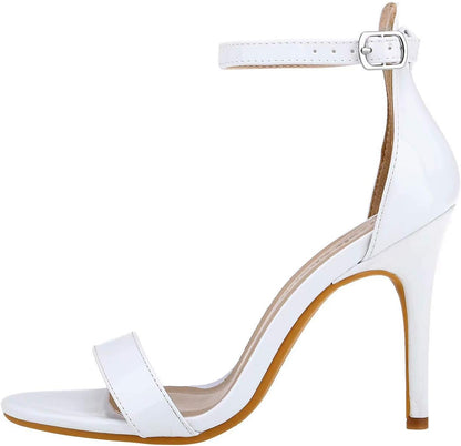 "Stylish Strappy Stiletto Heeled Sandals - Elevate Your Look for Any Special Occasion!"