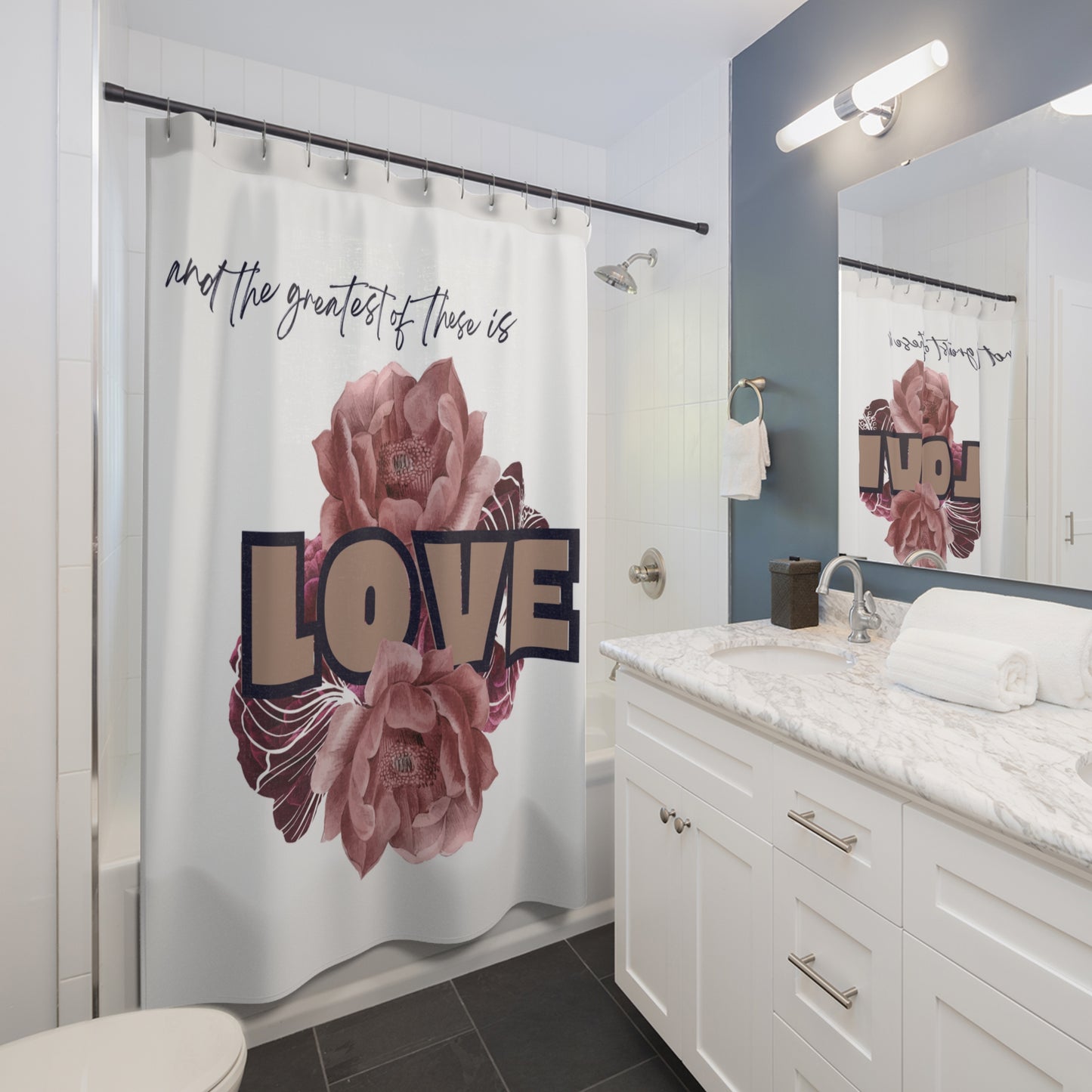 "Love" Shower Curtain