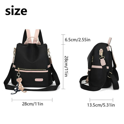 Willstar Backpack Women Casual Bag Backpack School Fashion School Anti-Theft Waterproof Nylon Multifunctional Large Capacity Shoulder Bag for Travel